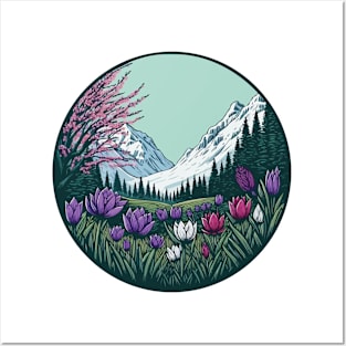 Mountain Flowers Posters and Art